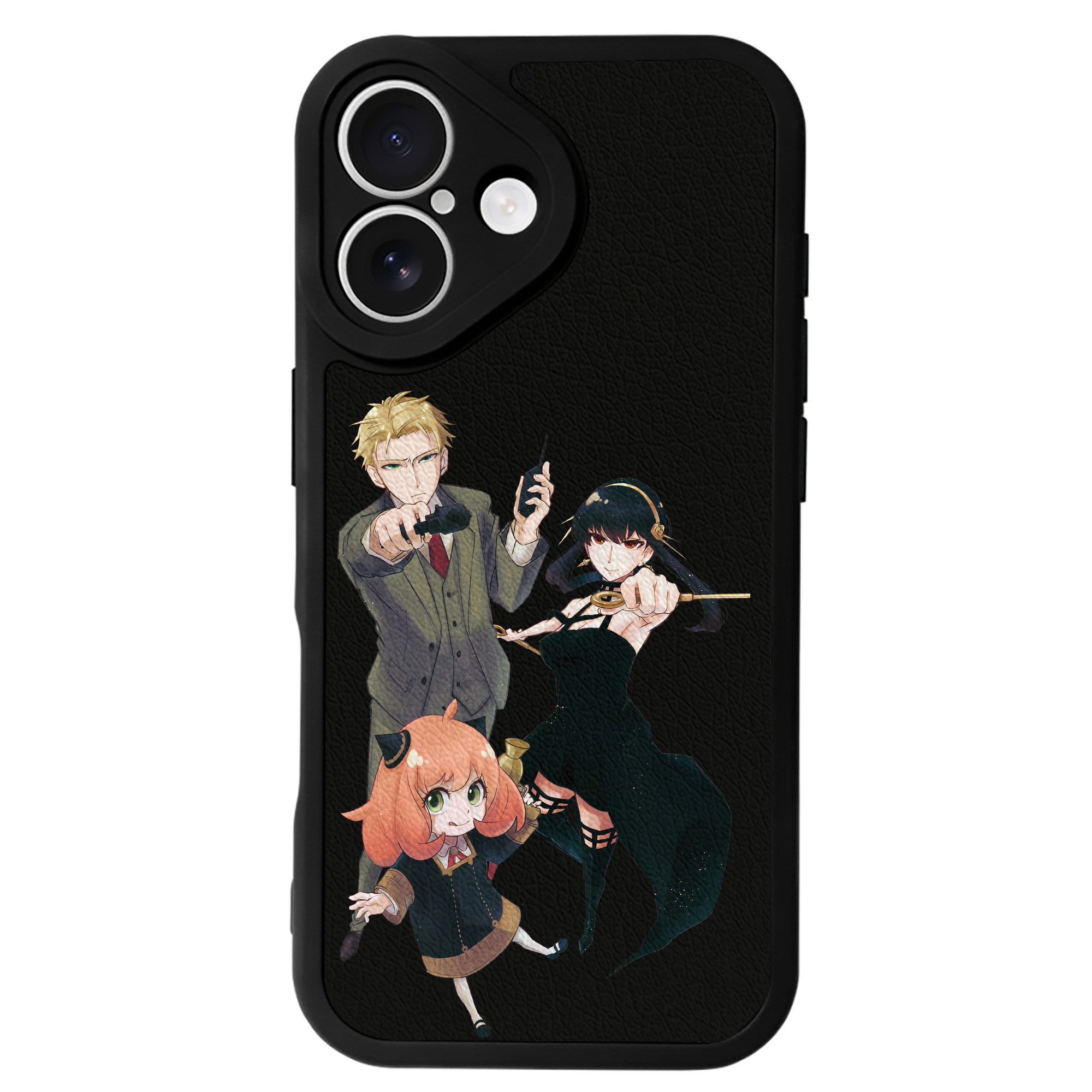 （画像用） SPY×FAMILY间谍家家酒 【iPhone 16シリーズ対応】シリコンスマホケース（レザー調） 材質：シリコン